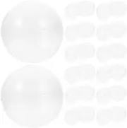 jojofuny 50Pcs Vending Machine Capsules Empty Plastic Fillable Balls Small Round Gumballs Transparent for Kids Party Favors 50mm