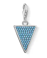 Thomas Sabo 1579-667-17 Charm Anhänger Dreieck Türkis 925 Sterling Silber neu