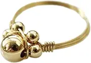[Yihuaqun] Non-fading 14K gold transfer beads seven-star array ring lapis lazuli southern red agate strawberry crystal amethyst variety