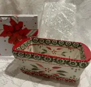 BRAND NEW IN GIFT BOX Temp-tations OLD WORLD 12 oz Mini Loaf Pan with Lid