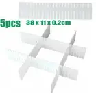 5X Adjustable Clapboard Drawer Cabinet Partition Divider DIY Storage Organiser