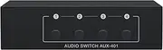 4 in 1 Out Bi-Directional Stereo Audio Switch, 3.5mm AUX RCA L/R Audio Switcher Selector