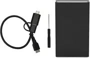 MSATA to USB 3.0 Enclosure, 6Gbps UASP Auto Sleep Aluminium Alloy USB3.0 to MSATA Enclosure Ultra Thin for Expansion (Black)