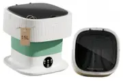 Portable Washing Machine, Mini Washer High Capacity with 3 Modes Deep 15L Green