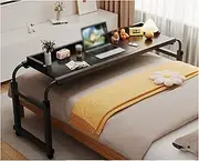 MISTRARA Overbed Desk Over Bed Desk Overbed Table with Wheels King Queen Bed Table Overbed Laptop Table Over Bed Table Height Adjustable Computer Desk