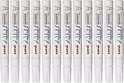 Uni-Ball uni Paint Marker Bullet Tip Medium Point Px20 Line Width 2.2-2.8mm White Ref 9001927 [Pack 12]