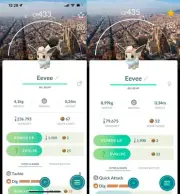 Shiny Eevee wearing an explorer hat Barcelona background Male Female - Trade