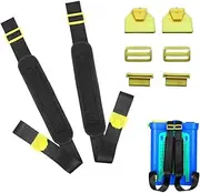 1 Pair Backpack Sprayer Straps Replacement,Most Backpack Sprayer Fits Solo Fimco Greenwood,Thickened Sponge Adjustable Backpack Sprayer Shoulder Strap with Flat Hook Accessories (Flat Hook)
