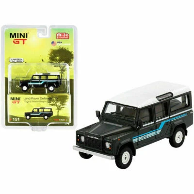 1985 LAND ROVER DEFENDER 110 COUNTY STATION WAGON GRAY 1/64 DIECAST TSM MGT00151