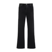 [Off White] Off White-Black Diag Relaxed Cotton Jeans-Uomo 32 JEANS