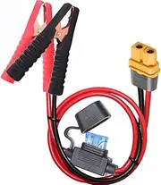 10AWG Alligator Clips,XT60 Quick Release Adapter to Alligator Clips with 2FT,Battery Alligator Clips Clamp to XT60 Extension Cord for Cars Motorcycles
