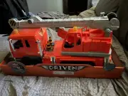Toy Crane Truck Driven by Battat Has Lights & Sounds Orange,New Ages 3+