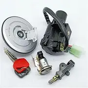 Ignition Key Switches for XLV650 XL650 for Transalp 2000/2001/2002/2003/2004/2005/2006 Ignition Switch Lock Gas Cap Set Lock Key Ignition Barrel Key Switch