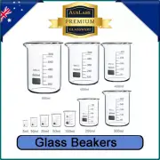 Glass Beaker Low Form TECHNOS BOROSILICATE graduated 50ml - 5000ml