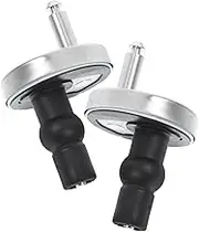 BUGUUYO 2pcs Toilet Seat Replacement Parts Kit Quick Release Bolts with Stainless Steel Hinges Heavy Duty Toilet Seat Tightening Kit for Easy Installation and Cleaning