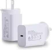 33W USB-C Wall Charger, USB Type C PD Power Adapter AU Plug Super Fast Charger for Samsung, iPhone 15 Pro Max/15 Pro/14/13/12, Galaxy S24 Ultra/S23, iPad Air/Pro, Airpods Pro and Apple Watch