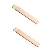 2Pcs Leather Strop Knife Sharpening Shaving for Polish Honing Woodworking