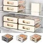 Large Capacity 32 Grid Egg Tray Plastic Egg Storage Container Refrigerator