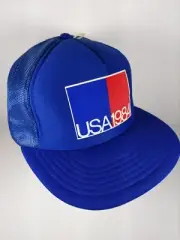 Vintage USA 1984 Mesh Trucker Snapback Hat Cap