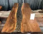 Solid Epoxy Resin Center Sofa Dining Table Top Wooden Furniture Office Deco