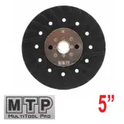 5" x 5/8"-11 Resin Fiber Disc Backing Pad with Lock Nut for Angle Grinder 148mm