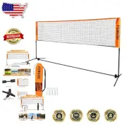 Portable Adjustable Badminton & Volleyball Net Set - Quick Setup & Lightweight