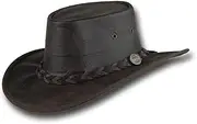 [Barmah Hats] Vintage Kangaroo Leather Hat - Item 1018