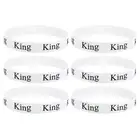 6 Pcs Bed Sheet Organizer Bands 325x38mm Storage Bands, White/Black (KING)