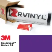 3M 50 Scotchcal Purple 66 Vinyl Film Craft Sign Plotter Hobby DIY Sheet Roll