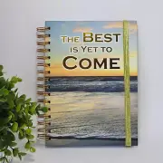 The Best is Yet to Come Journal Notebook Spiral Binding Lined Pages Ocean Beach