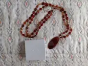 Barse stone necklace carnellan DILLARDS New With Tags
