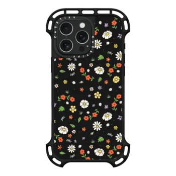iPhone 16 Pro Max Ultra Bounce Case MagSafe Compatible Flower Power Dark by Martina Martian