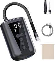 Huayeex Automatic Ball Pump,Football Pump with LED Light and Digital LCD Display | Rechargeable Soccer Inflator with 2 Needles and Storage Bag
