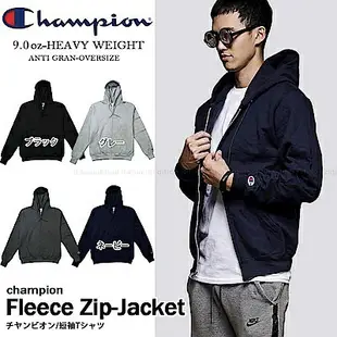 CHAMPION 刷毛連帽外套 美規ZIP HOODIE重磅 拉鍊 抗寒