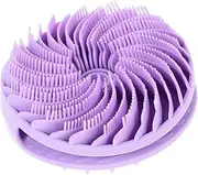 PLAFOPE Bath Brush Body Scrub Body Brush Face Brush Exfoliator Shower Scrubber for Body Face Exfoliator Scrubber Body Wash Brush Silicone Shower Scrubber Shower Brush Violet