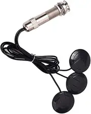 GOOHOCHY 3 Sensor Microphone Pickup Transducer for Acoustic Guitar Recording Microphone Easy Install 6.35mm Jack Gmb610