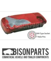 +LAMBERET REAR LAMP / LIGHT WITH REAR 7 PIN DIN TYPE SOCKET PASSENGERS SIDE LH