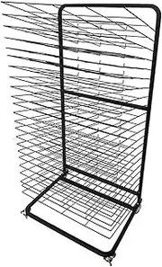 Art Storage Rack,Mobile Metal Art Storage Rack,Single Sided 23 Shelves Classroom Art Drying Rack for School,Home and Art Classroom