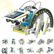12-in-1 Solar Robot Toy for Children 8 9 10 11 12 13 14 Year Old Boys Solar Robot Gifts Construction Toy Experiments Toy Robot Construction Kit Christmas Birthday Toy