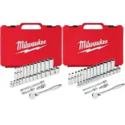 3/8 in. Drive SAE/Metric Ratchet and Socket Mechanics Tool Set (60-Piece)