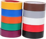 BUGUUYO PVC Insulation Tape 10 Rolls 10m Each Electrical Wire Tapes High Heat Resistant Assorted Pack Wire Bundling
