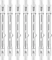 Veulrn R7s Halogen Light Bulbs, 7 Packs R7s Bulb 118mm Dimmable 230V Halogen Bulbs, Tungsten Linear Light Bulb 300W