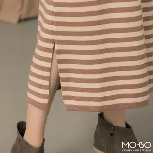 MOBO 條紋口袋針織洋裝 / 06020367