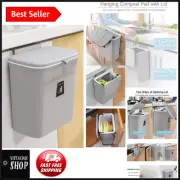 Smart Design 2.4 Gallon Kitchen Compost Bin - Easy Install & Effortless Disposal