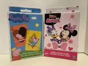 Minnie Mouse & Peppa Pig Jumbo Playing Cards New (2 Pack) (75)
