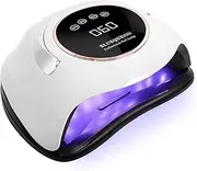 zalati Nail Lamp 180 W LED UV Light Curing Lamp with 4 Timers Portable Handle Quick Dryer for Nail Art Care Tool - 180 W