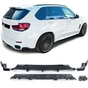 For BMW X5 F15 2013-2018 With M-PACKET Rear Diffuser Black Gloss