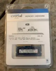 Crucial 4GB DDR3 SD Ram Memory Module. Mac. New