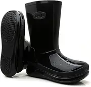 [Lezzglt] Rain Boots for Women and Men, Comfort Lightweight Cute Rubber Boots, Women's Mid Calf Waterproof Garden Boots, Platform Rubber Chelsea Ankle Adult Soft Rain Shoes and Outdoor Work Shoes