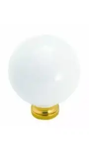 Amerock Hardware BP727-30 White Ceramic 1 1/4" Round Cabinet Knob Pulls